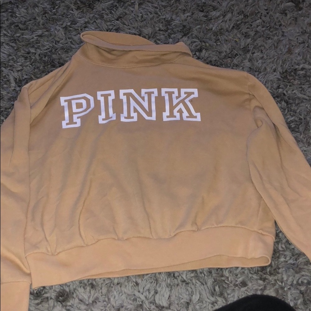 PINK hoddie with cowl neck